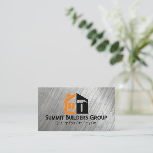 Carte De Visite Marteau intérieur de construction de menuiserie |  (Debout devant)