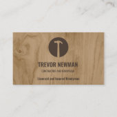 Carte De Visite Marteau Logo Construction Handyman Carpenter (Devant)