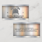 Carte De Visite Marteaux de Casquette dur en acier | Construction (Devant / Derrière)