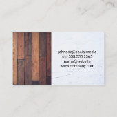 Carte De Visite Marteaux d'or | Réparateur | Fixations de maisons (Dos)