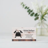 Carte De Visite Marteaux et Hardhat | Bois (Debout devant)