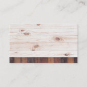 Carte De Visite Marteaux et Hardhat | Bois (Dos)