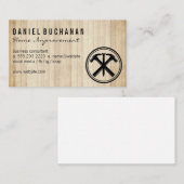 Carte De Visite Marteaux et ongles | Menuiserie | Bois (Devant / Derrière)