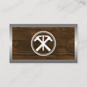 Carte De Visite Marteaux et ongles | Métal bois (Dos)