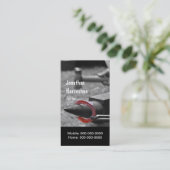 Carte De Visite Martèlement d'une chaussure chaude dans la forme (Debout devant)