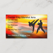 Carte De Visite Martial Arts Instruction Class (Devant)