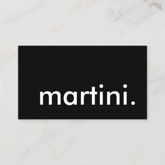 Carte De Visite martini. (Devant)