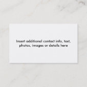 Carte de visite - martini allant, aller, ALLÉ (Dos)