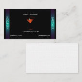 Carte De Visite Martini bartender Turquoise classique Modèle (Devant / Derrière)