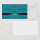 Carte De Visite Martini Cocktail Bartender Modèle (Devant / Derrière)