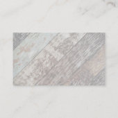 Carte De Visite Martini Glass | Arrière - plan de planches en bois (Dos)