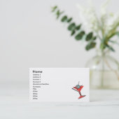 Carte De Visite martini olive rétro (Debout devant)