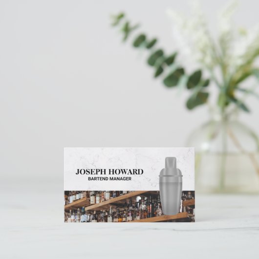 Carte De Visite Martini Shaker | Barre (Debout devant)