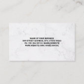 Carte De Visite Martini Shaker | Mixologue barman | Ajouter une ph (Dos)