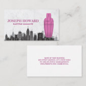 Carte De Visite Martini Shaker | Ville (Devant / Derrière)