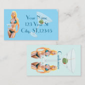 Carte De Visite Martini time Bikini Babe Thunder_Cove  (Devant / Derrière)