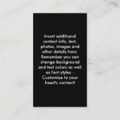 Carte de visite - Martinis Going, Going, GONE (Dos)