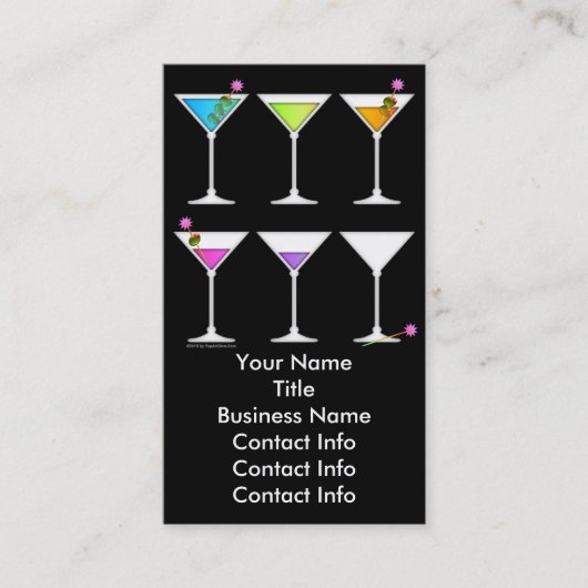 Carte de visite - Martinis Going, Going, GONE (Devant)