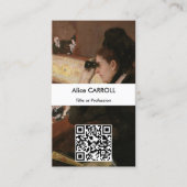 Carte De Visite Mary Cassatt - Dans la loge - Code QR (Devant)