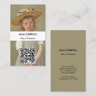 Carte De Visite Mary Cassatt - Enfant au chapeau de paille - Code