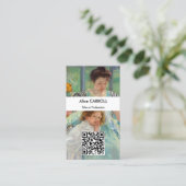 Carte De Visite Mary Cassatt - Jeune Mère Couturière - Code QR (Debout devant)