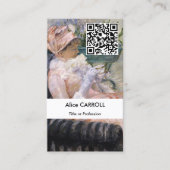 Carte De Visite Mary Cassatt - La tasse de thé - Code QR (Devant)