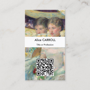 Carte De Visite Mary Cassatt - Le Loge - Code QR