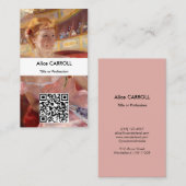 Carte De Visite Mary Cassatt - Loge de collier de perles pour femm (Devant / Derrière)