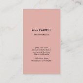 Carte De Visite Mary Cassatt - Loge de collier de perles pour femm (Dos)