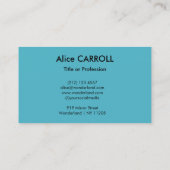 Carte De Visite Mary Cassatt - Petit Fauteuil bleu Girl - Code QR (Dos)