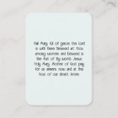 Carte De Visite Mary’s Prayer Card (Dos)