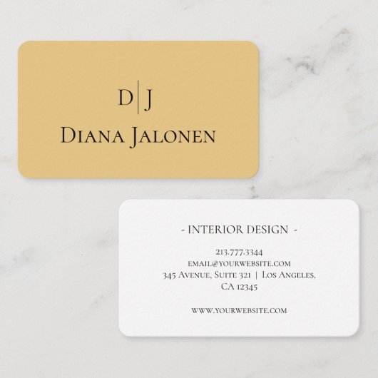 Carte De Visite Marzipan standard (Devant / Derrière)