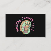 Carte De Visite Mascotte de Donut en colère (Devant)