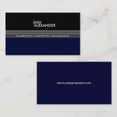 Carte de visite masculin (Devant / Derrière)