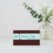 Carte De Visite Masculin simple simple de conception moderne (Debout devant)