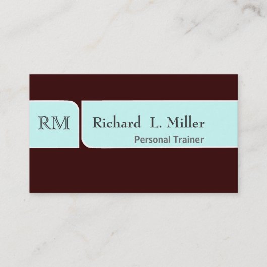 Carte De Visite Masculin simple simple de conception moderne (Devant)