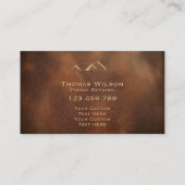 Carte De Visite Masculine Construction Handyman Carpenter Outils (Dos)