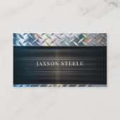 Carte De Visite Masculine de plaque de diamant industrielle (Devant)