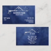 Carte De Visite Masculine de puissance de lavage de pression profe (Devant / Derrière)