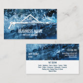 Carte De Visite Masculine de puissance de lavage de pression profe (Devant / Derrière)