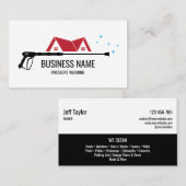 Carte De Visite Masculine de puissance de lavage de pression profe (Devant / Derrière)