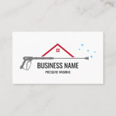 Carte De Visite Masculine de puissance de lavage de pression profe (Devant)