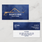 Carte De Visite Masculine de puissance de lavage de pression profe (Devant / Derrière)