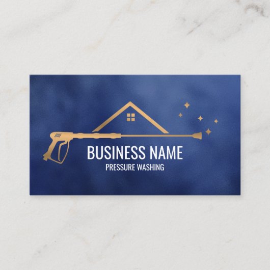 Carte De Visite Masculine de puissance de lavage de pression profe (Devant)