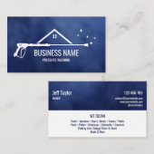 Carte De Visite Masculine de puissance de lavage de pression profe (Devant / Derrière)