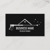 Carte De Visite Masculine de puissance de lavage de pression profe (Devant)