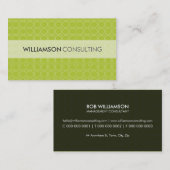 CARTE DE VISITE MASCULINE :: minimaliste, simple e (Devant / Derrière)