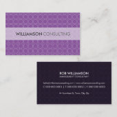 CARTE DE VISITE MASCULINE :: minimaliste, simple e (Devant / Derrière)