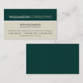 CARTE DE VISITE MASCULINE :: pinstripe minimal 2 (Devant / Derrière)