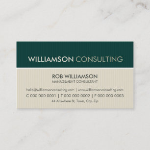 CARTE DE VISITE MASCULINE :: pinstripe minimal 2
